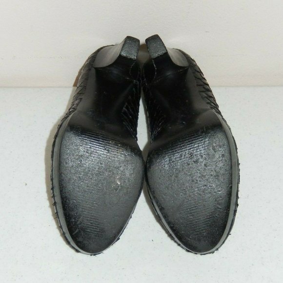 Calvin Klein Heels Pumps 6 Sarika Black Koi Platform High Heel Shoes - Picture 9 of 10